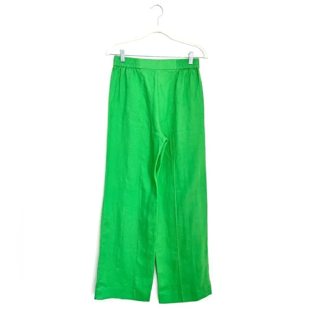 COS 100% linen wide leg trousers